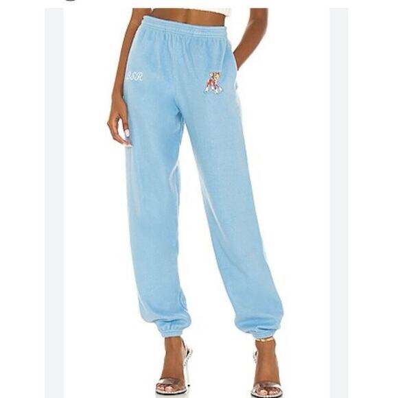 By Samii Ryan Pants - BSR By Samii Ryan REVOLVE Fleece Sweatpant Jogger Womens 2X Blue Deer Cozy Core